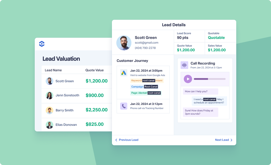 Lead Qualification and Valuation