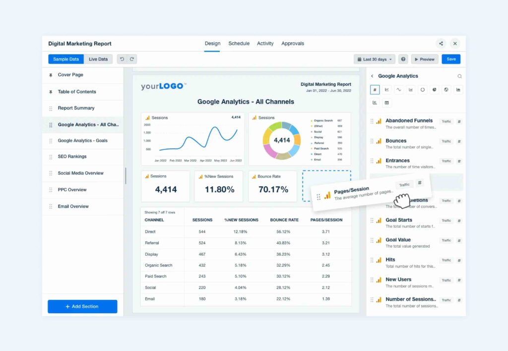 9 Best Marketing Reporting Software for Agencies in 2025 (In-Depth Look) graphic